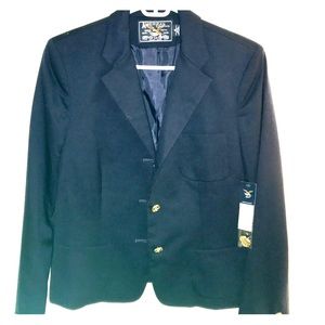 NWT Navy blue blazer with gold buttons